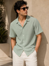 Men’s Premium Textured Resort Shirt – Smart Casual Summer Wear