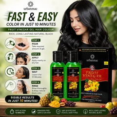 Fruit Vinegar Gel Hair Colour 100ml (Pack of 2)