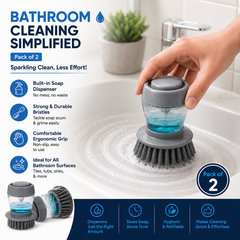 2 In 1 Liquid Soap Dispensing Brush (Pack of 2)