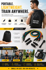 💪 Resistance Bands Set – Home Gym Fitness Kit