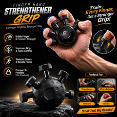 GripNova™ Hand Strength Trainer | Premium Finger & Forearm Grip Exerciser