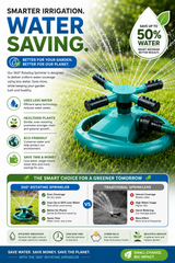 360 Degree Water Sprinkler